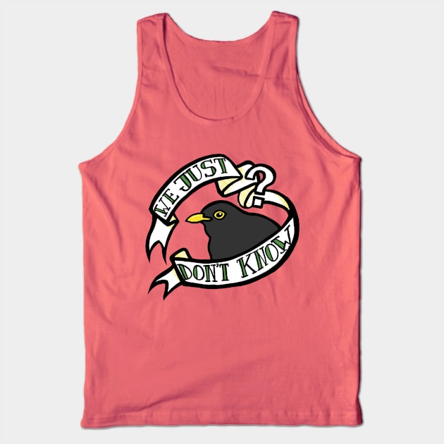 We Just Don't Know Tank Top by HockeyBabbler
